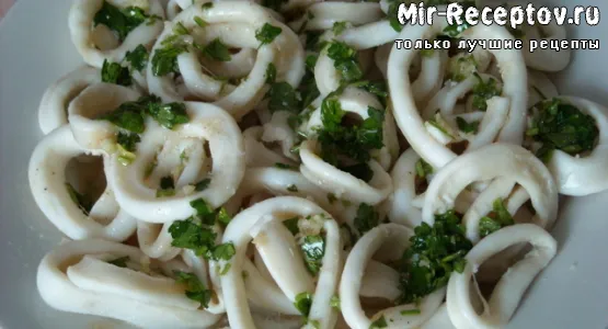 Маринованные кальмары