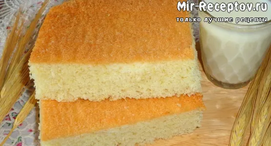 Бисквит на молоке