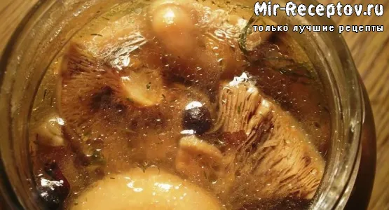 Рыжики, маринованные в собственном соку