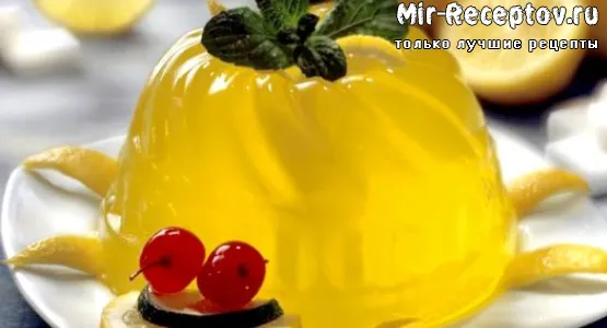 Желе лимонное