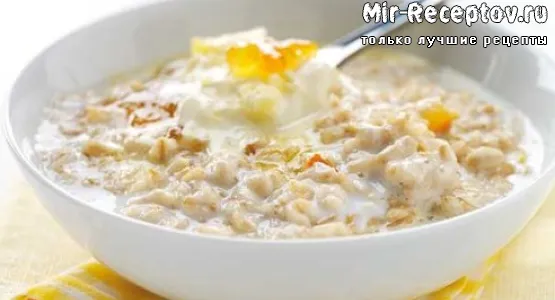 Овсяная каша на молоке