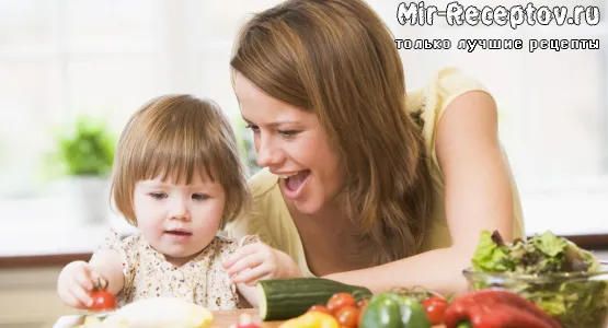 Знакомим детей с продуктами питания