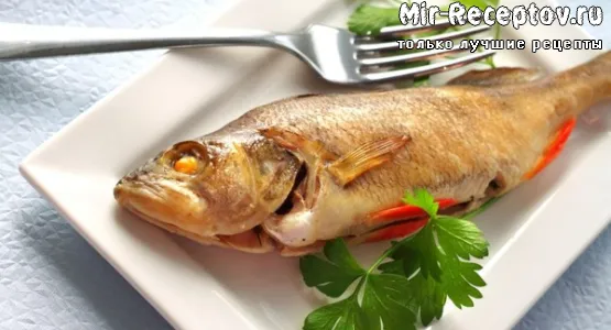 Окунь речной запечённый