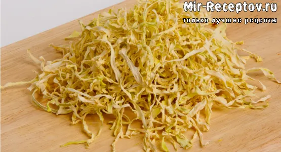 Капуста белокочанная сушеная