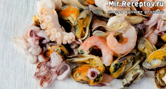 Коктейль морской в масле
