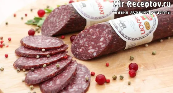 Колбаса сырокопченая