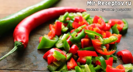 Перец  в   растительном   масле