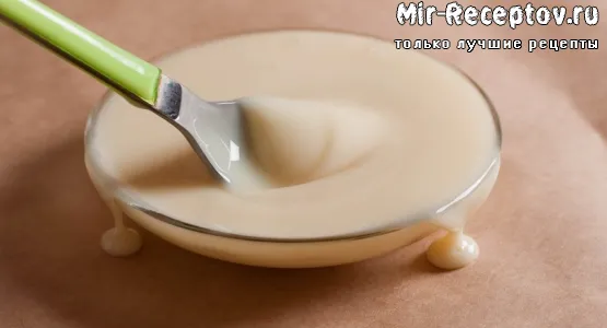 Сливки сгущенные с сахаром