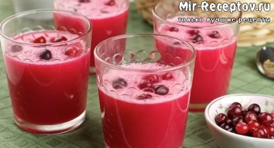 Кисель из клюквы