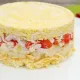Слоеный крабовый салат