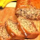 Вишневый хлеб с бананами и орехами