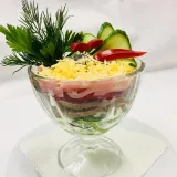 Салат коктейль с сыром