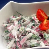 Салат  из  редиса  со  сметаной